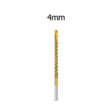 

Spiral Screw Serrated Drill Bit HSS 4241 Titanium Plating Wear Resistance