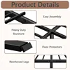 20 Inch Bed Frame No Box Spring Needed Heavy Duty Metal Tall Platform Bed Frame with Large Storage Space, Easy Assembly 5