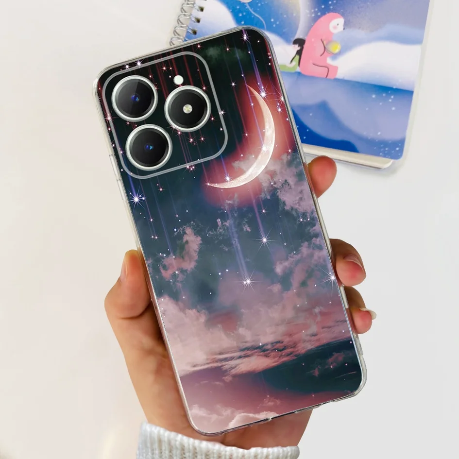 Cute Love Heart Soft Clear Silicone Protective Phone Case