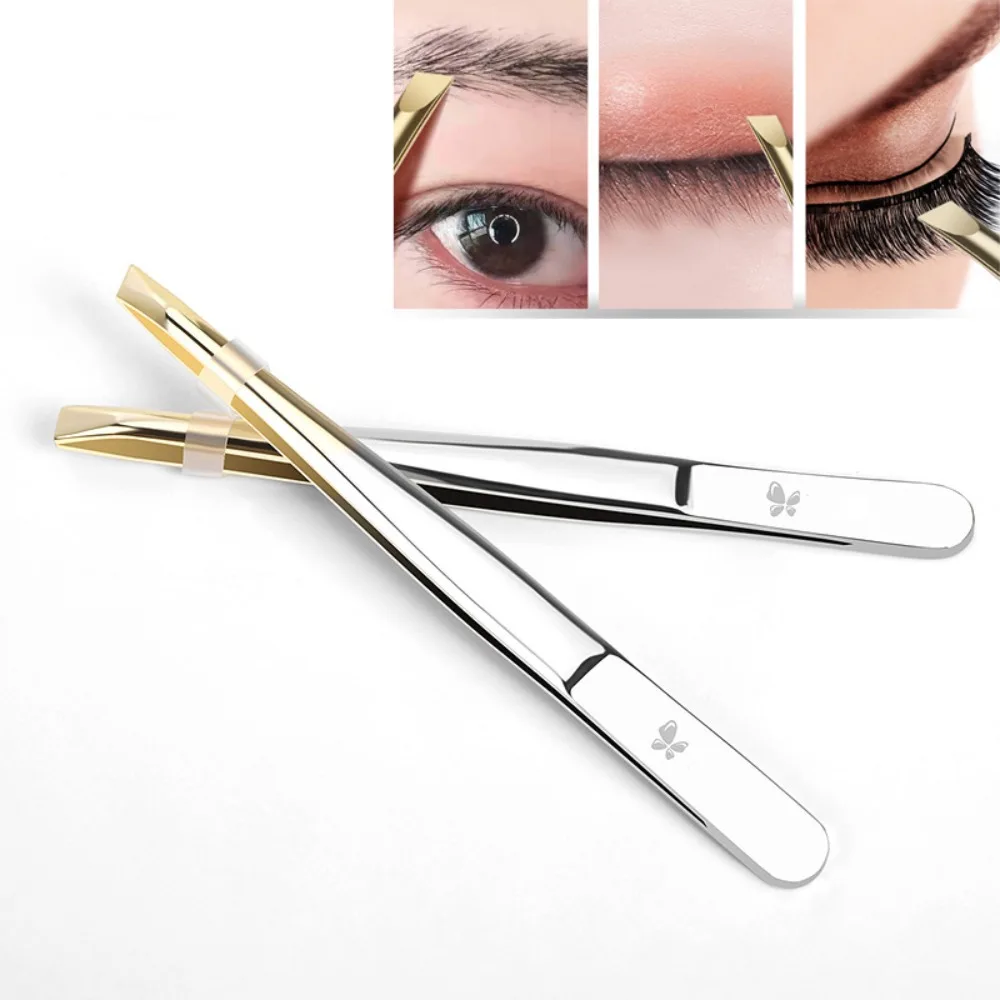 

1 шт., пинцет для бровей из нержавеющей стали