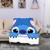 Stitch Roboca Poly Black Pink Plaid 200 X220 Microfiber Blanket Sofa Custom Cobija Original Corinthians Shirt Curious George 1