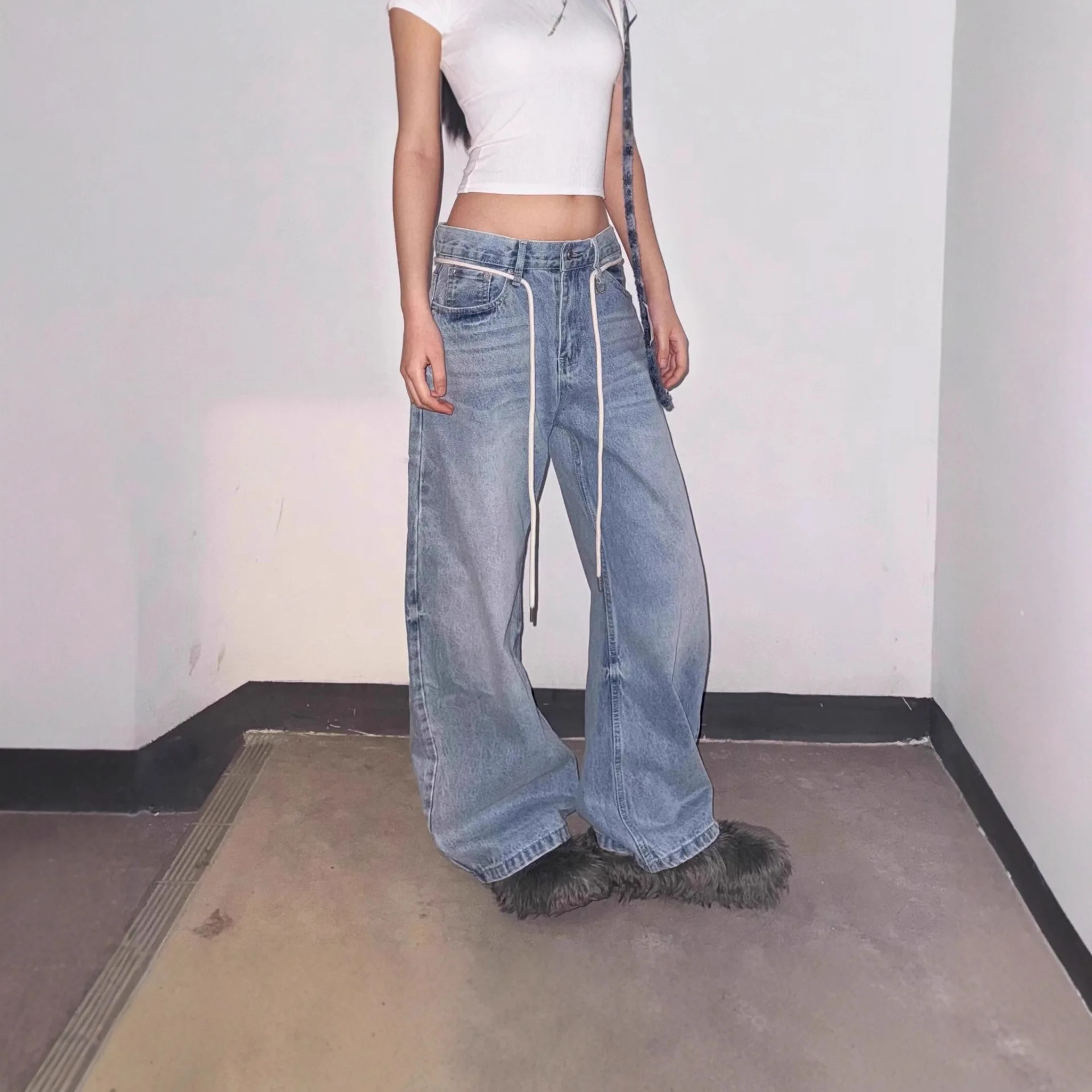 جينز نسائي مقاس كبير مريح