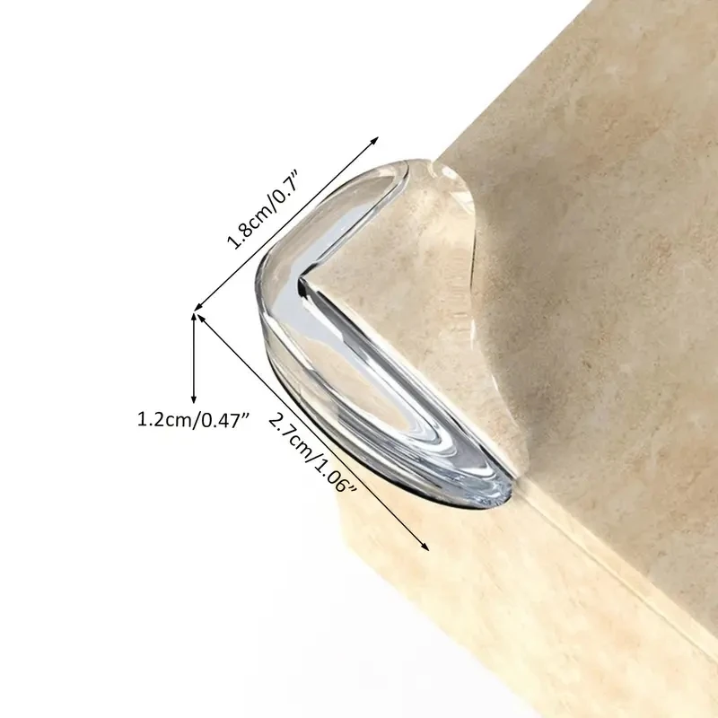10PCS waterdrop anti-collision angle transparent table corner children's anti-collision protective cover