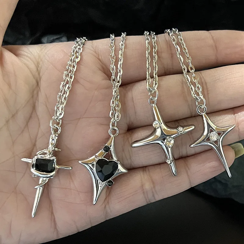 ORIDIO Collana Croce Vintage In Argento 925 Con Diamanti Coltivati In Laboratorio (Colore D, VVS1) – Gioiello Religioso Ipoallergenico