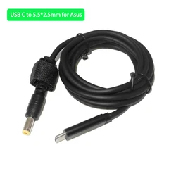 Universal USB C to DC Power Adapter Charging Cable (5.5 - 2.5mm)
