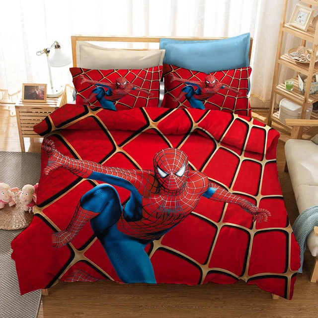 Disney The Avengers Spiderman set biancheria da letto ragazze ragazzi  decorare camera da letto Twin Full Queen King trapunta copripiumino per  regalo per bambini - AliExpress
