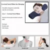 Neck Pillow Cervical Pillow Cylindrical Memory Foam Stiff Neck Pain Relief Sleeping Travel Bolster Pillow for Bed Back Sleepers 2