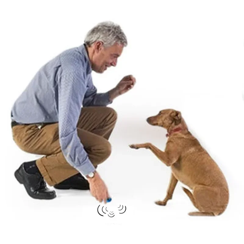 Pet Multifunction 2 in 1 Clicker & Whistle Dog Trainer Clicker With Keyring Pet Puppy Trainer Dog Flute & Supplies