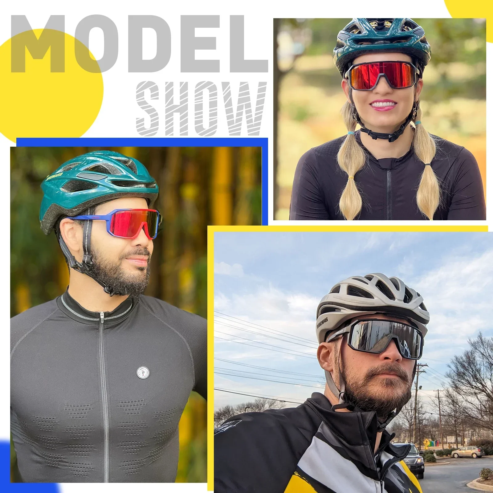 Polarized Sunglasses for Men Women Cycling Bicycle Road Mountain Bike Glasses Driving Casual Sports Hiking Glasses UV400 sun glasses