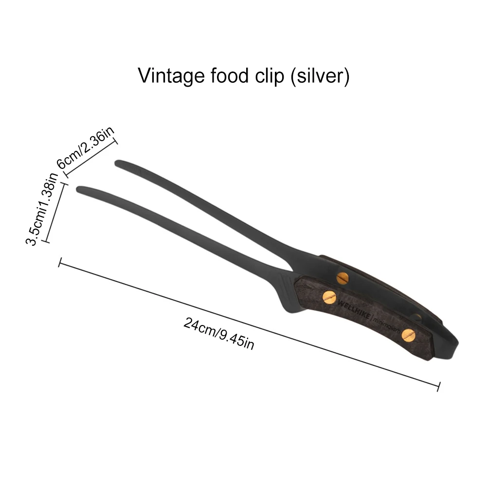 Stainless Steel BBQ Grill Tongs for Camping Outdoor Cooking