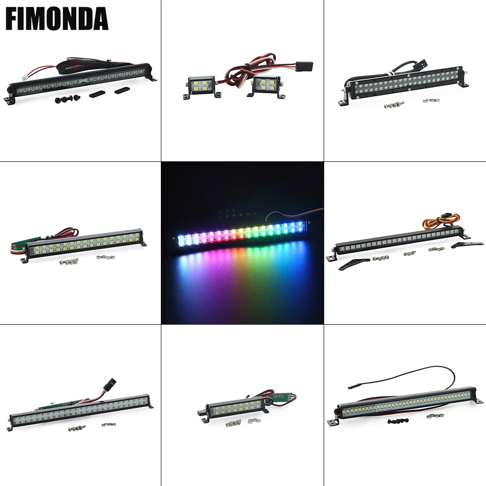 RC カールーフ LED ライトバー ホワイト/カラーライト 調整可能な