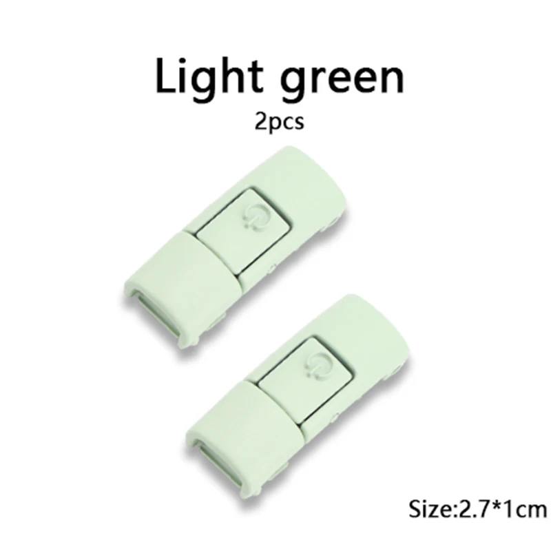 Vibrant Metallic Shoelace Clips with Press Lock