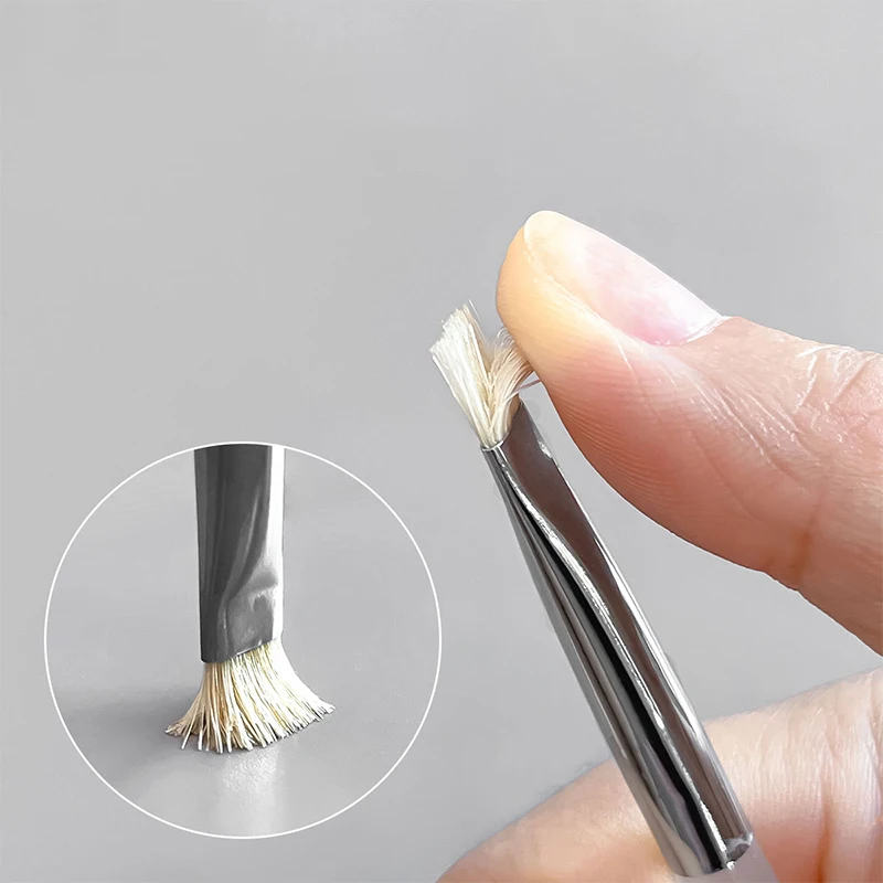 Pennello per Nail Art con Texture, Pennello per French Manicure, Pennello per Fototerapia, Strumento in Plastica per Pittura Manicure, Penna per Smalto - immagine 4
