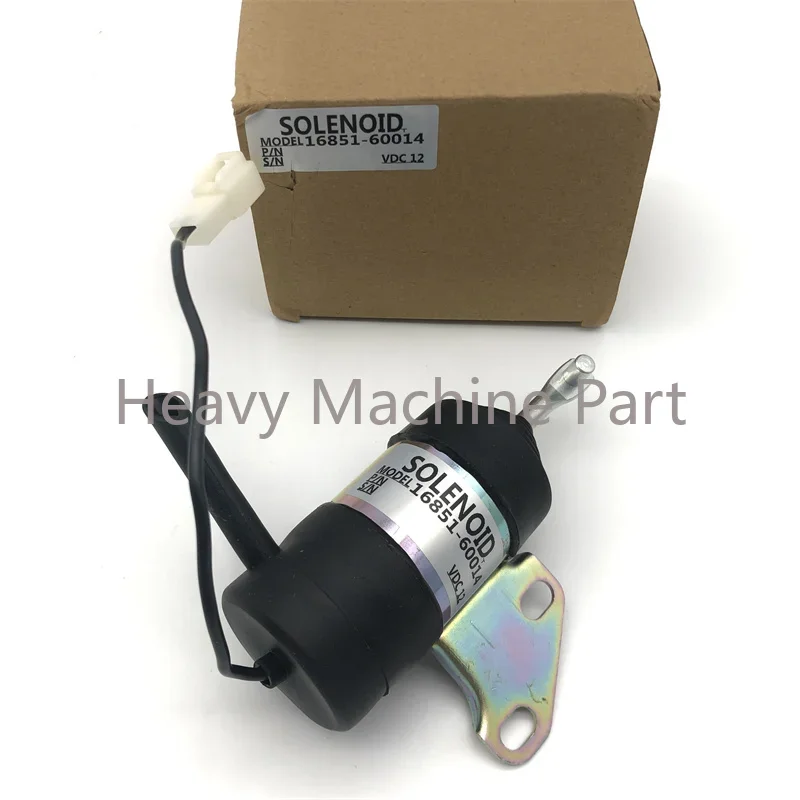 

Stop Solenoid Valve 12V For Kubota BX1800D BX1830D Tractor D722 Engine 16851-60012 16851-60014