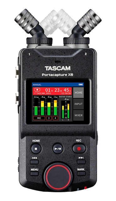 Tascam x6 Podcast、ミュージックインタビュー、フィールド 