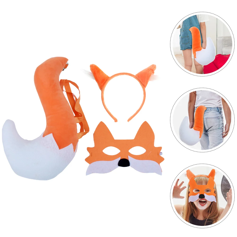 

Fox Dress The Mask Animal Decorative Photo Props Cosplay Costume Kit Decorate Child