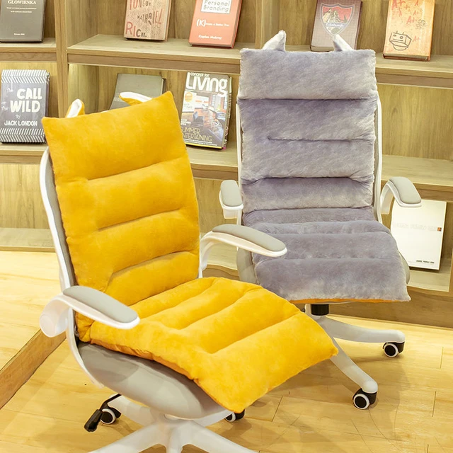 Soft Smooth Short Plush Thicken Chair Cushion Office Seat-Back Cushion  Girls' Cute Seat Cushion Living Room Tatami Cushion - AliExpress