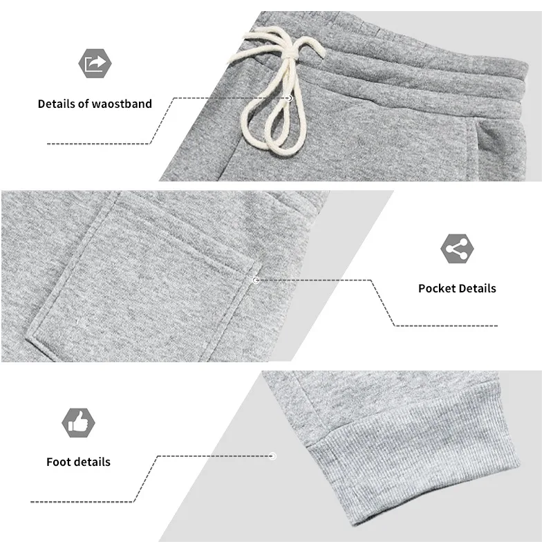 2025 herbst Winter Männer Strickwaren Set Rundhals Pullover Hosen Zwei Stück Outfit Lässige Sportswear Streetwear Fashion – Detail 5