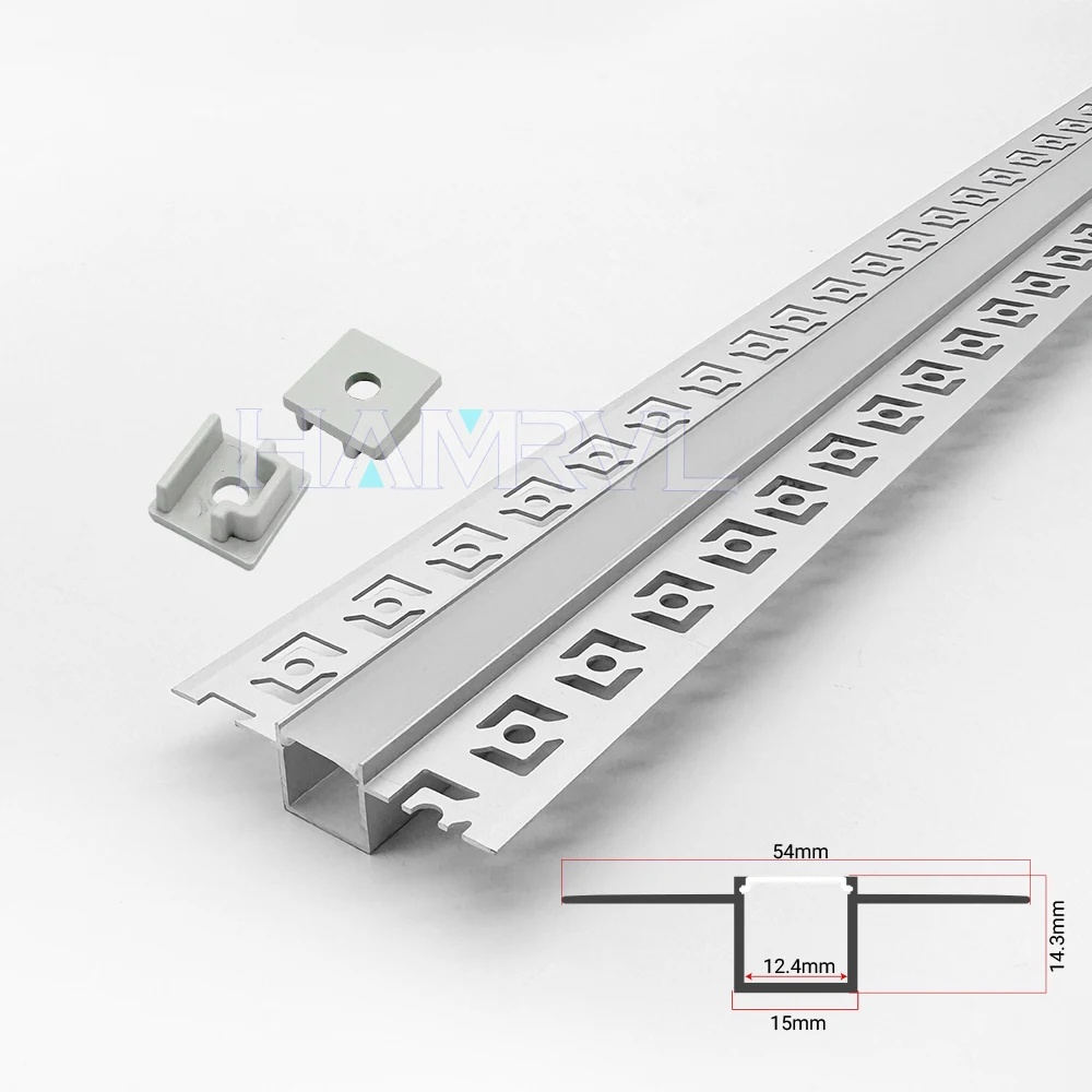 ตัวเลือกสินค้า LED Strip อลูมิเนียม ช่องระบบ โคมไฟตกแต่ง ฝัง drywall 50 ซม.