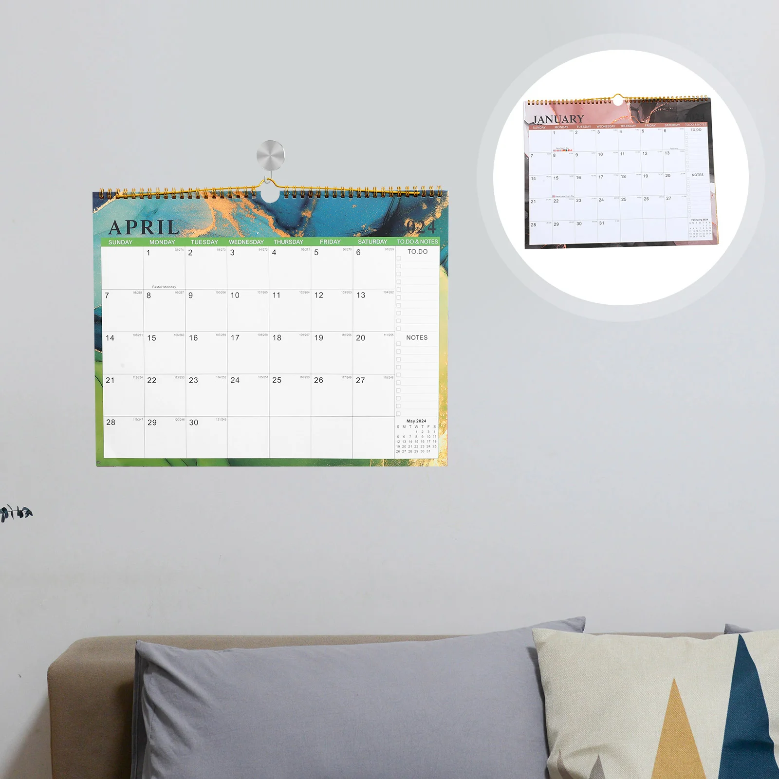 

Wall Hanging Calendar Home 2025 Year Household Daily Countdown Room Desktop for Countdown Office Holiday Planning