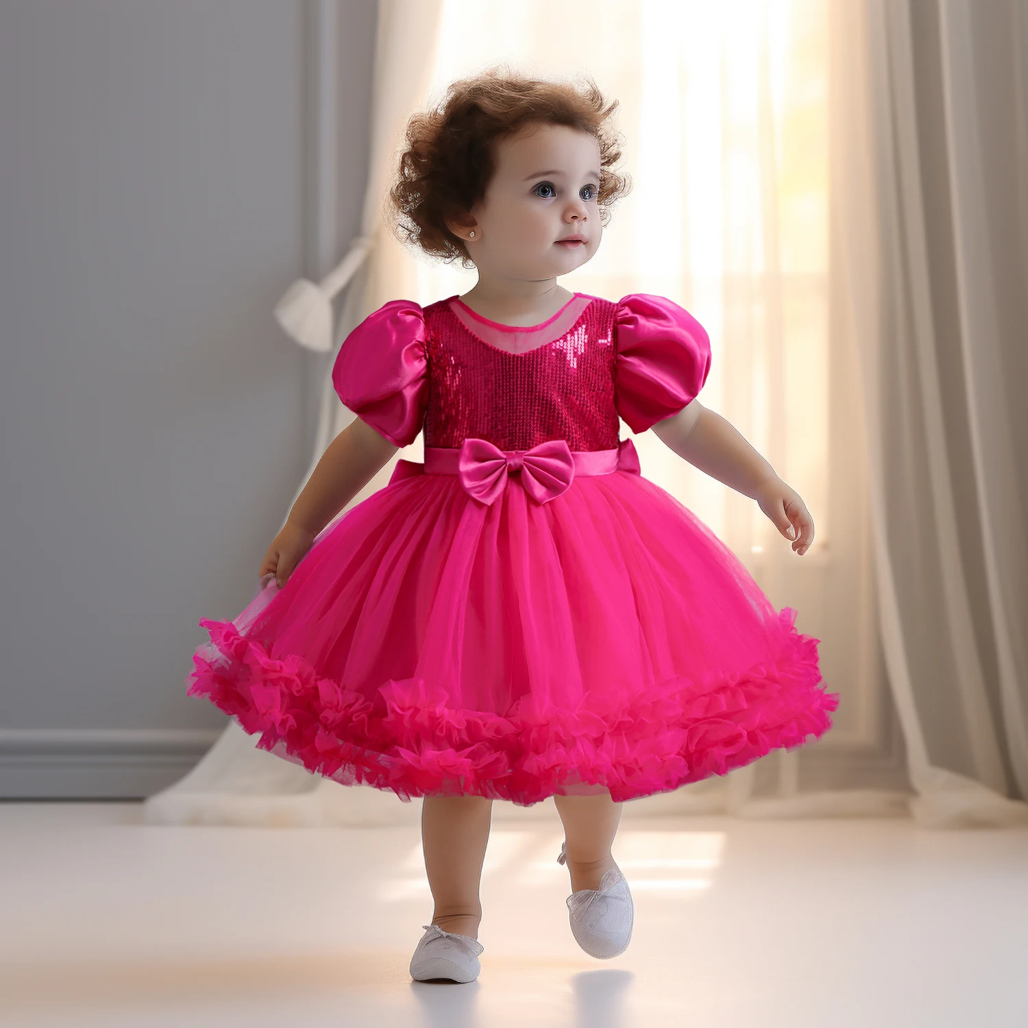 Newborn-Baby-Girl-Dress-Party-Dresses-for-Girls-1Yrs-Birthday-Princess ...