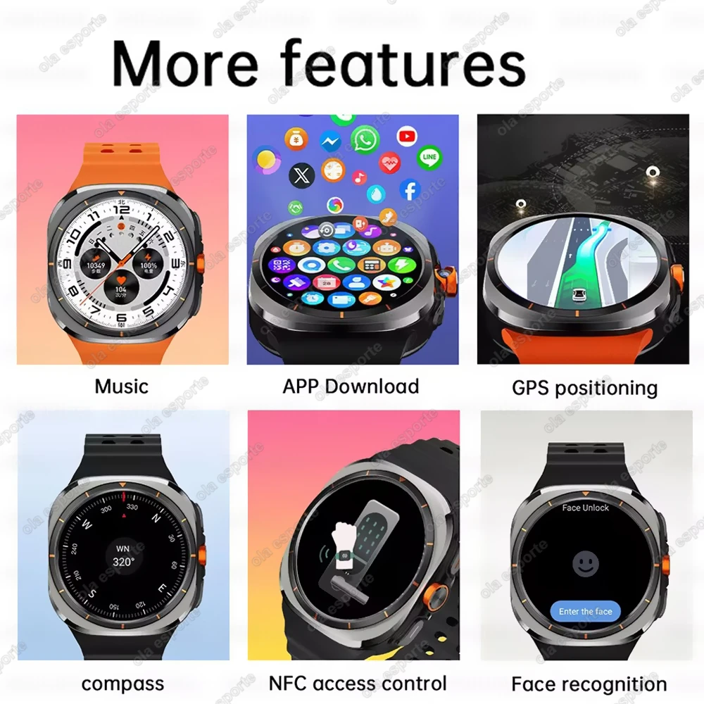2025 New Smart Watch 4G/5G SIM Full Netcom WiFi NFC GPS  32GB Watches For Man 32GB Storage HD Camera Smartwatch For IOS/Android 4
