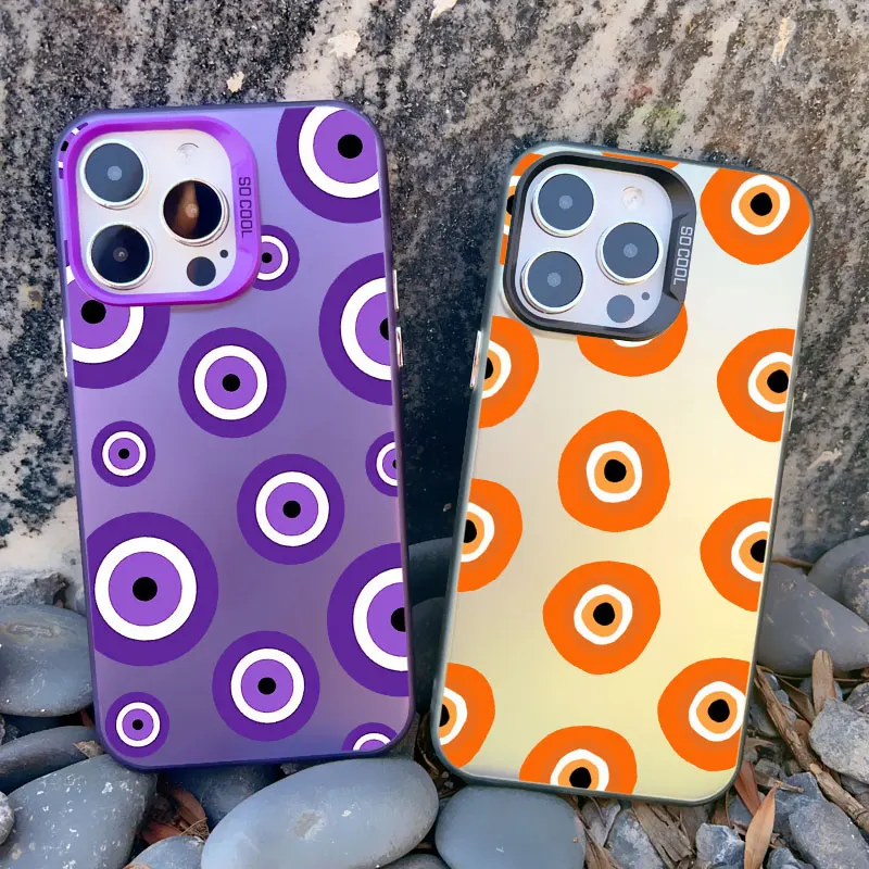 Gorgeous Eyes Blue Evil Eye Print Shockproof Laser Phone Case