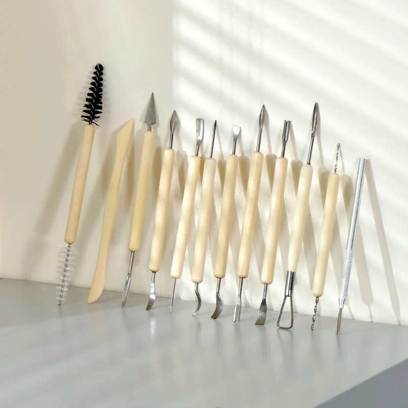 Clay Diy Pottery Tool Carving Sculpture Knife Polymer 11Pcs