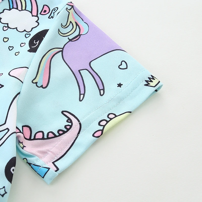 Kids Clothes Children's Clothing Baby Girls Skirt 2025 Summer Cotton Cartoon Flowers Dresses