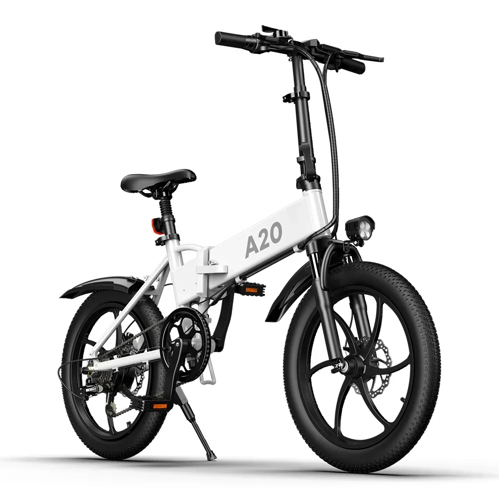 Foldable Electric Bicycle 20'' Tire E bike 350W DC Motor Ebike 35km/h 80KM Range Removable Battery