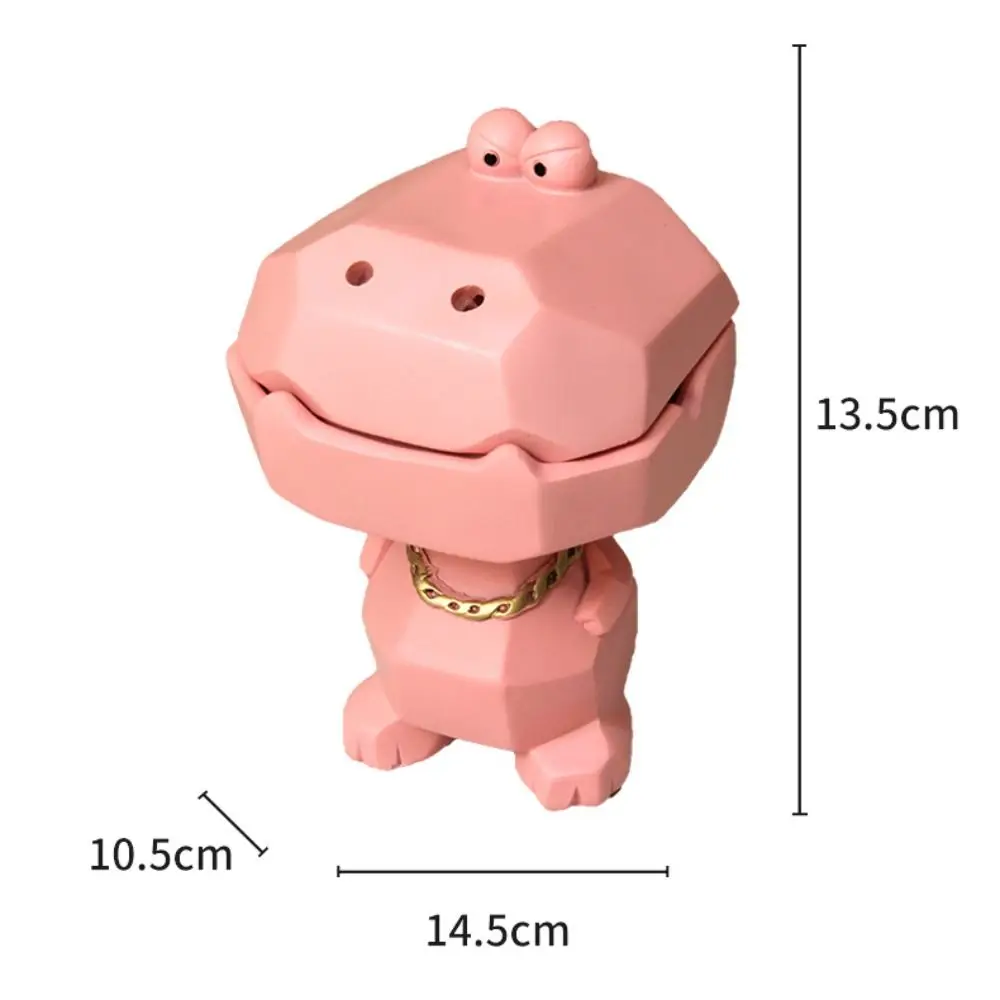 Lovely Resign Crocodile Ashtray with Cap Storage for Smoking Cigarette Cigar Accessories Office Home Desk Car Accessories