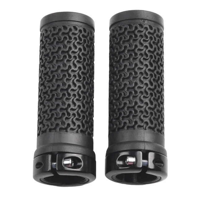 Puños Bicicleta Puños Para Bicicleta Mtb Empuñaduras De Goma Para Manillar De Bicicleta, Antideslizantes Y Ergon Micas Color Naranja Y Negro Puños Mtb Cintas De Manillar Para Bicicletas