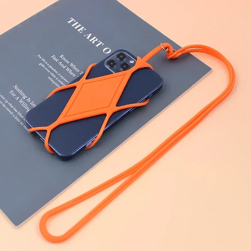 Silicone Smartphone Necklace Lanyard with Adjustable Hanging Strap