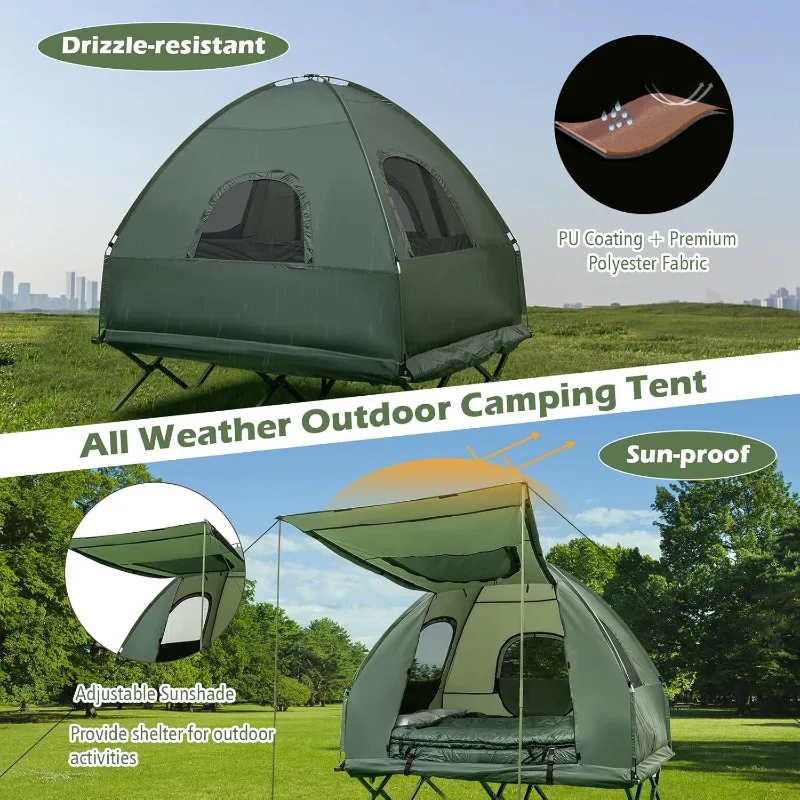 GYMAX Tent Cot 5