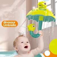 Funny Baby Bath Shampoo Rinse Cup Cartoon Shower Spray Water Dinosaur Umbrella For Baby Bath Shower Playing Gifts