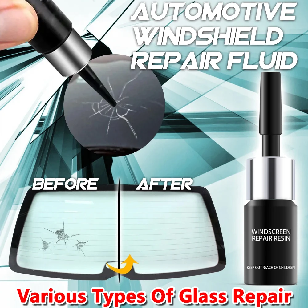 

Cubicseven DIY Windscreen Scratch Crack Restore Fluid Windshield Repair Kit Window Repair Resin Set Glass Curing Glue Car Tool