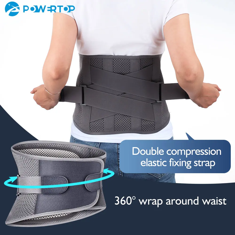

Double Pull Back Lumbar Support Belt Waist Orthopedic Corset Men Women Spine Decompression Waist Trainer Brace Back Pain Relief