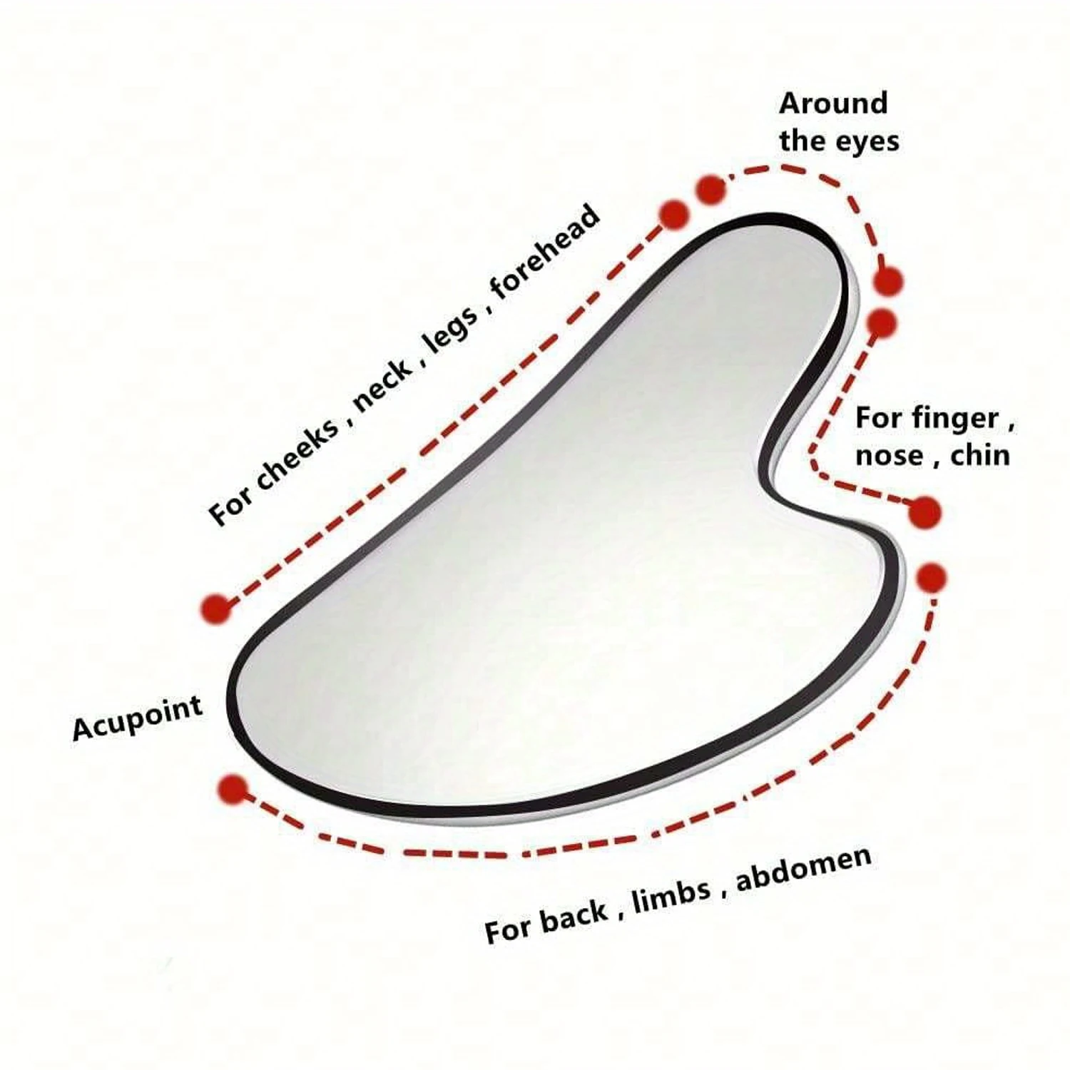 Stainless Steel Facial Roller Metal Gua Sha Facial Tools Set Face Body Treatment Lymphatic Drainage Facial Tension Massage Tools