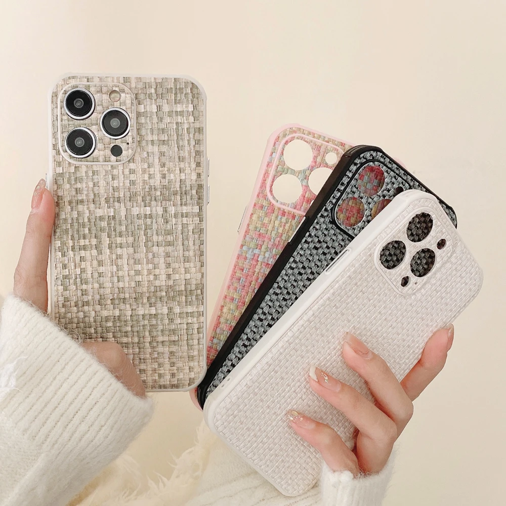 Fundas de teléfono para iPhone 14 Pro Max, funda cuadrada de cuero PU para  iPhone 12 13 Mini XR X XS 11 Pro Max 6 7 8 Plus, funda suave Vintage -  AliExpress