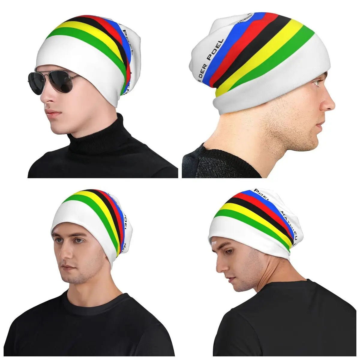 Mathieu Van Der Poel Skullies Beanies Hats Warm Autumn Winter Outdoor Cap Knitted Bonnet Caps for Men Women Adult - 2