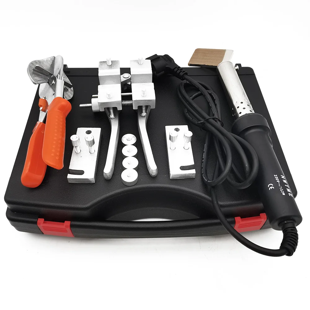 110V/220V PU Round Belt Butt Welding Kit Welder Machine & Scissor & Clamp with C