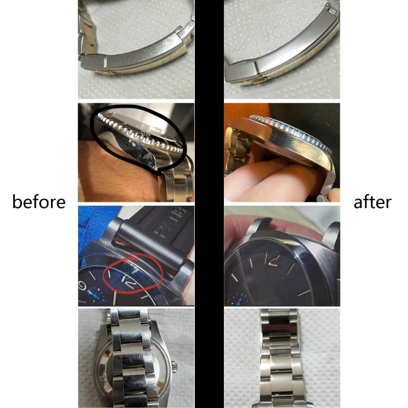 Uhr-Kratzer-Reparaturcreme, Metall-Uhrenpolitur, Schmuck