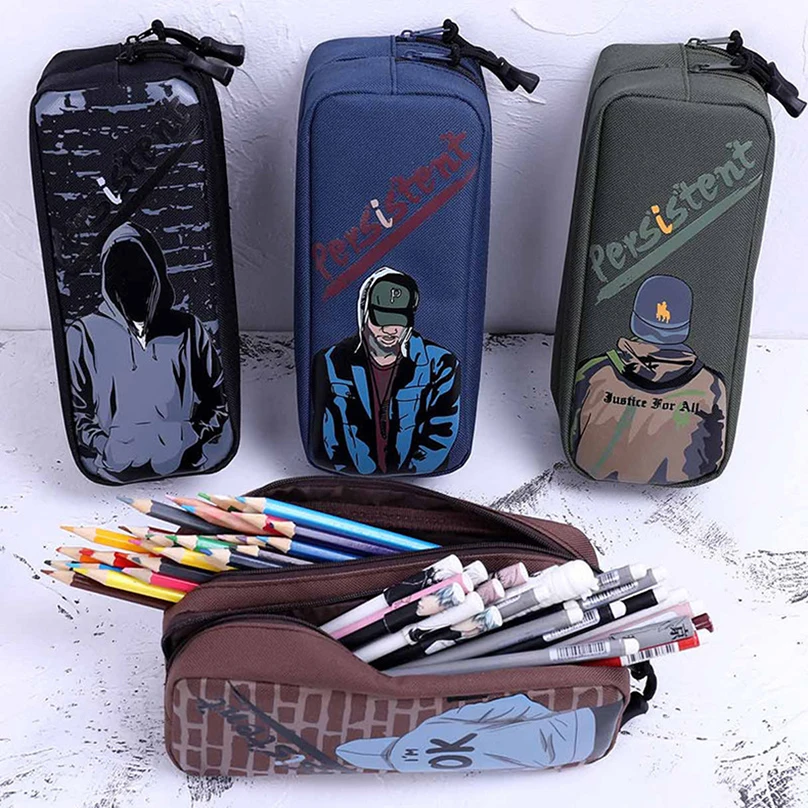 

Double Layers Pencil Case Stationery Pen Case Trousse Large Capacity Pencilcase Estuche Escolar School Supplies Pencil Pouch