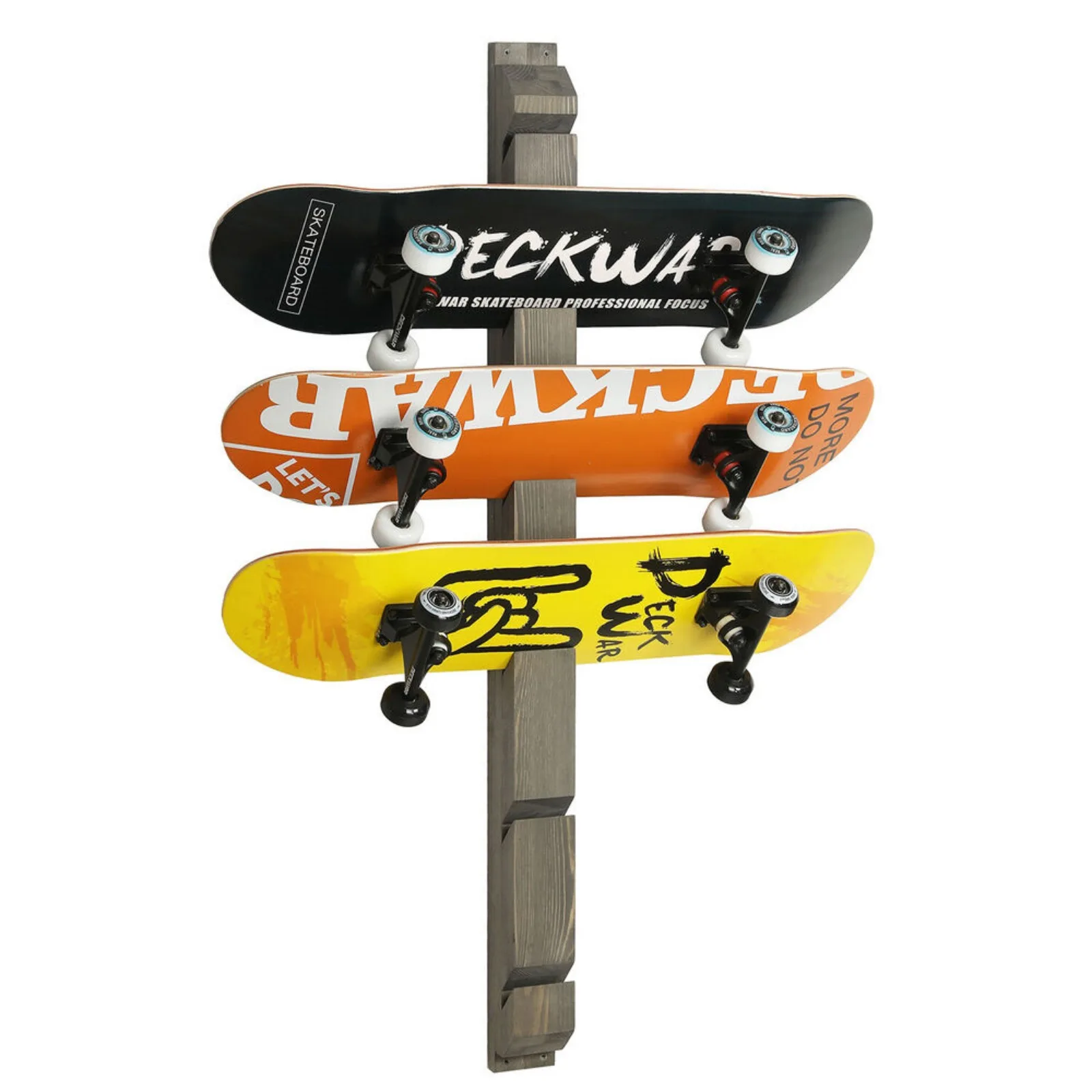 US Wall Mounted Skateboard Storage Rack, Longboard Display Organizer Holds 6 Boards