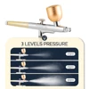 Foreverlily 3 Levels Pressure Portable Airbrush For Nail Art Paint Makeup Tattoo Cake Painting Spray Gun Face Hydration Sprayer 4