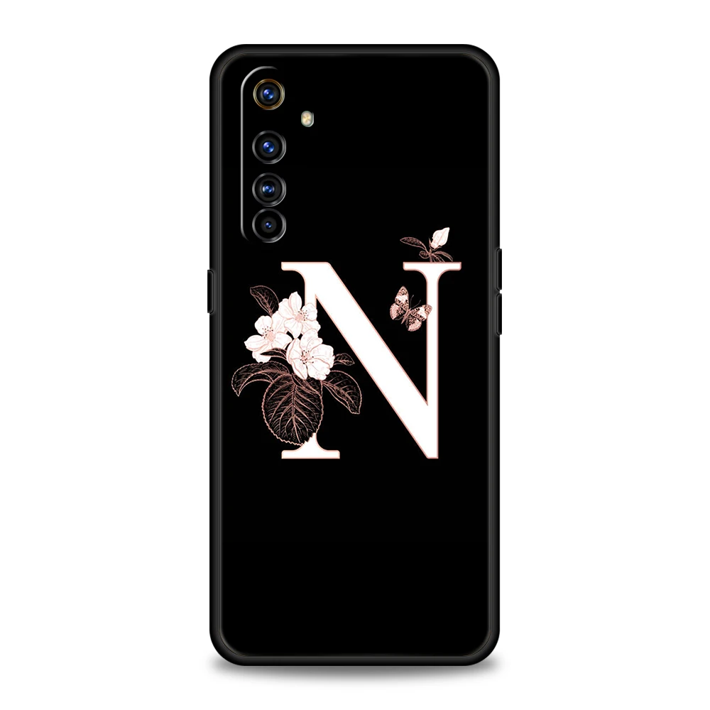 Floral Monogram Silicone Phone Case