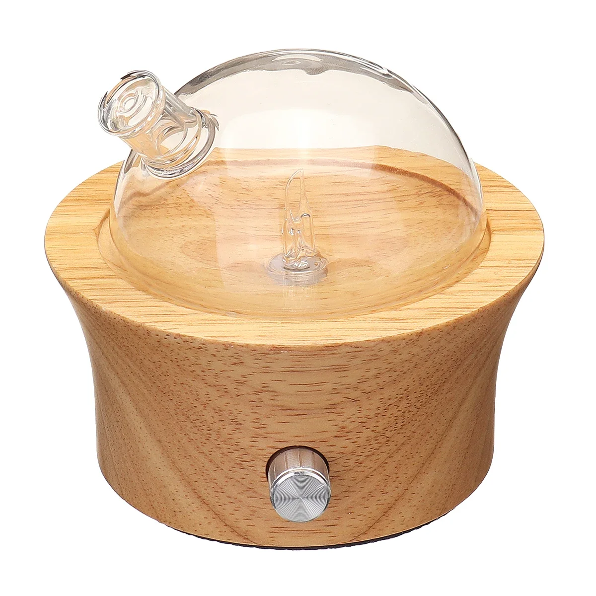 

Mute Essential Oil Diffuser Glass Aromatherapy Air Humidifier Wood Grain Aroma Diffuser Glass Aroma Diffuser for Home Office