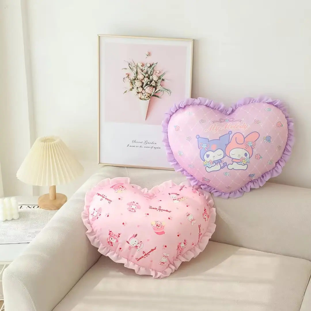 Bedroom Toys Photography Props Baby Sleeping Cushion Children Plush Toy Lovely Princess Cartoon Heart-shaped Pillow 2