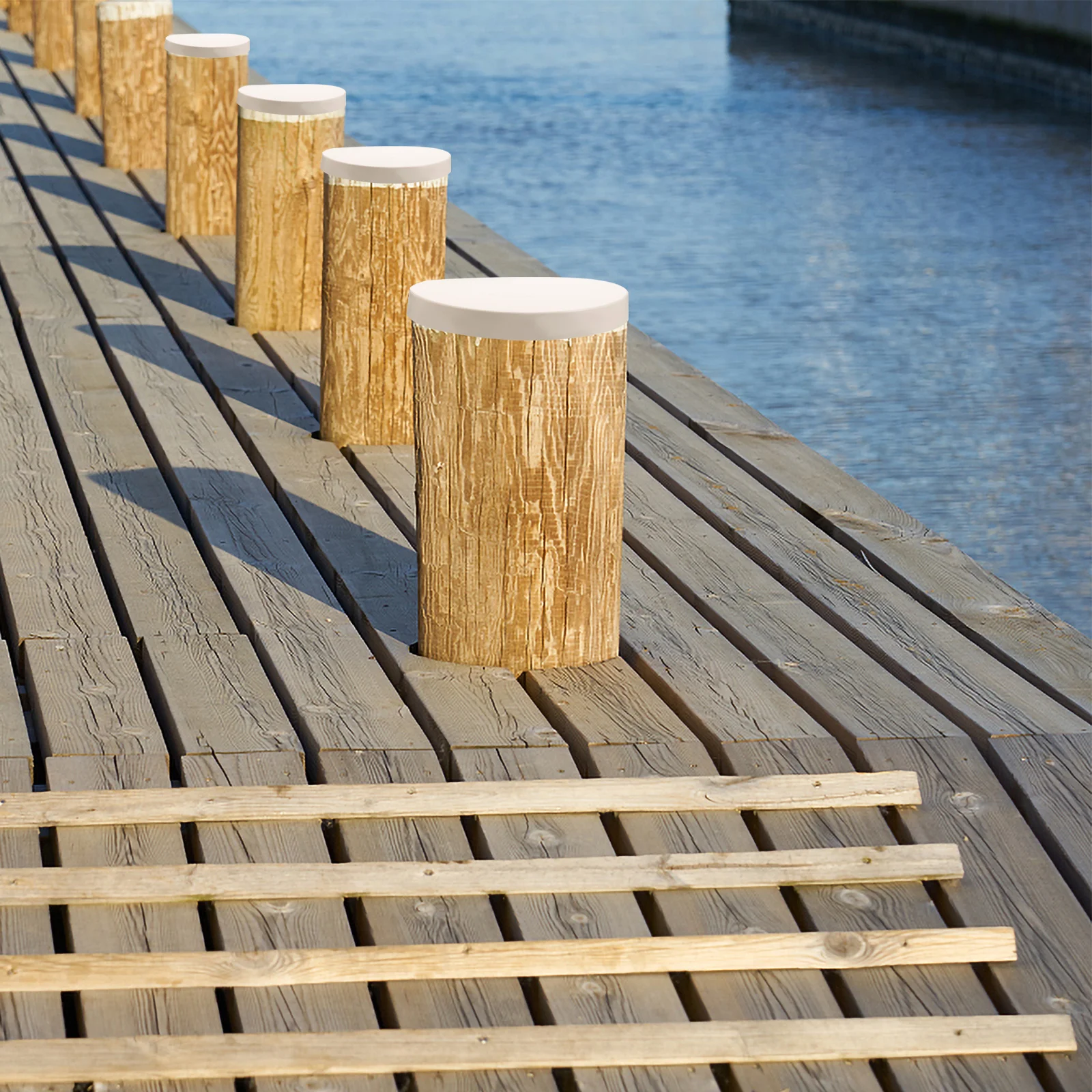

10 Pcs Marine Dock Piling Protection Caps Wooden Stake Cover Docks Protectors Sewer Pipe Pvc for
