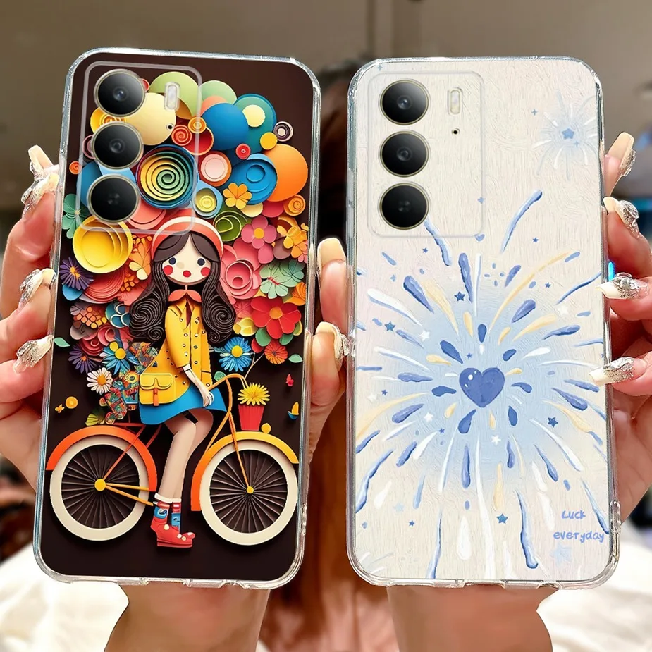 Stylish Painted Soft Silicone Phone Case - Back Cover Bags for Smartphone Protection